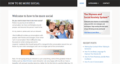 Desktop Screenshot of howtobemoresocial.net